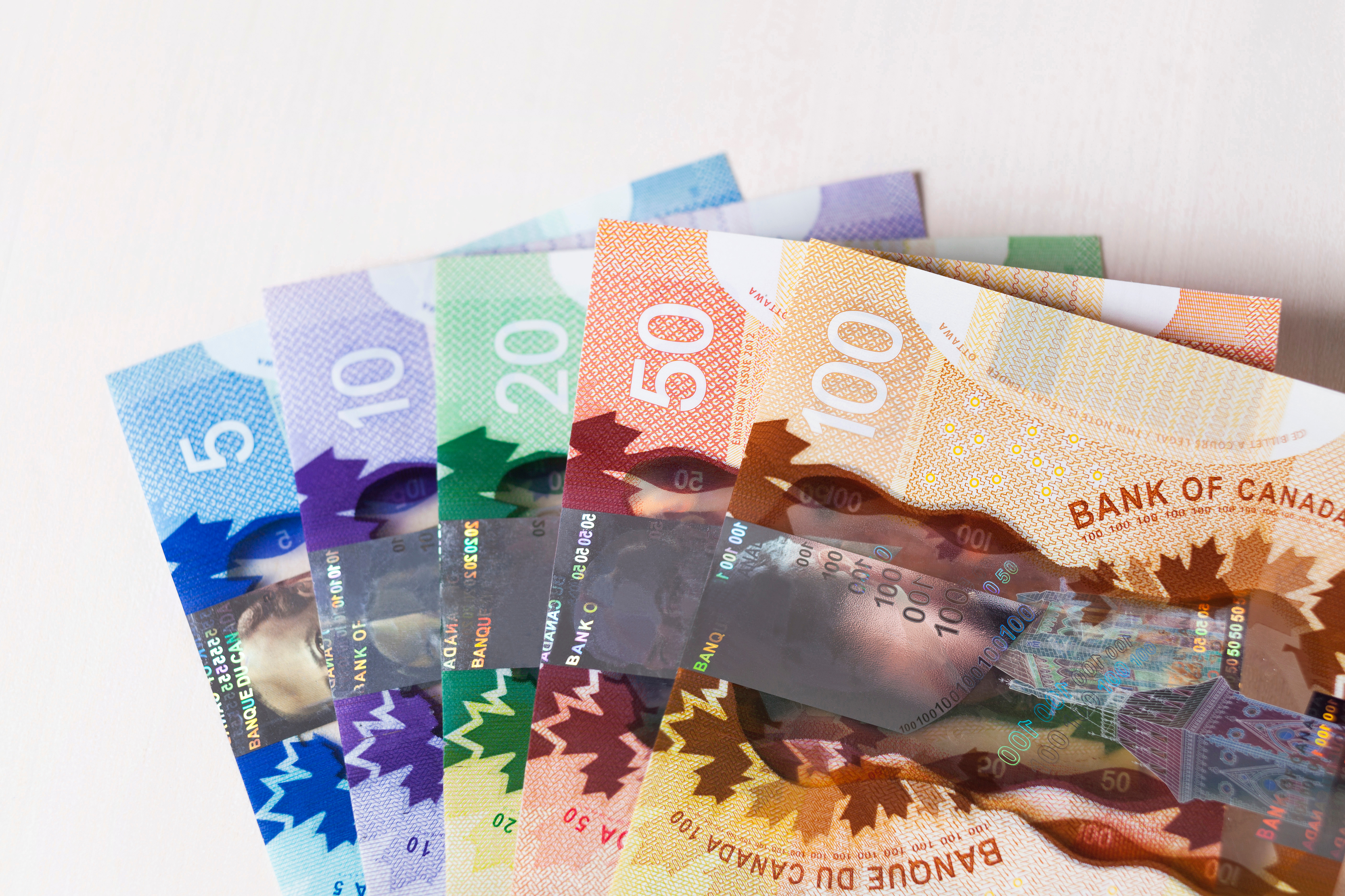 Canadian dollar notes